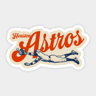 Diving Astros Sticker